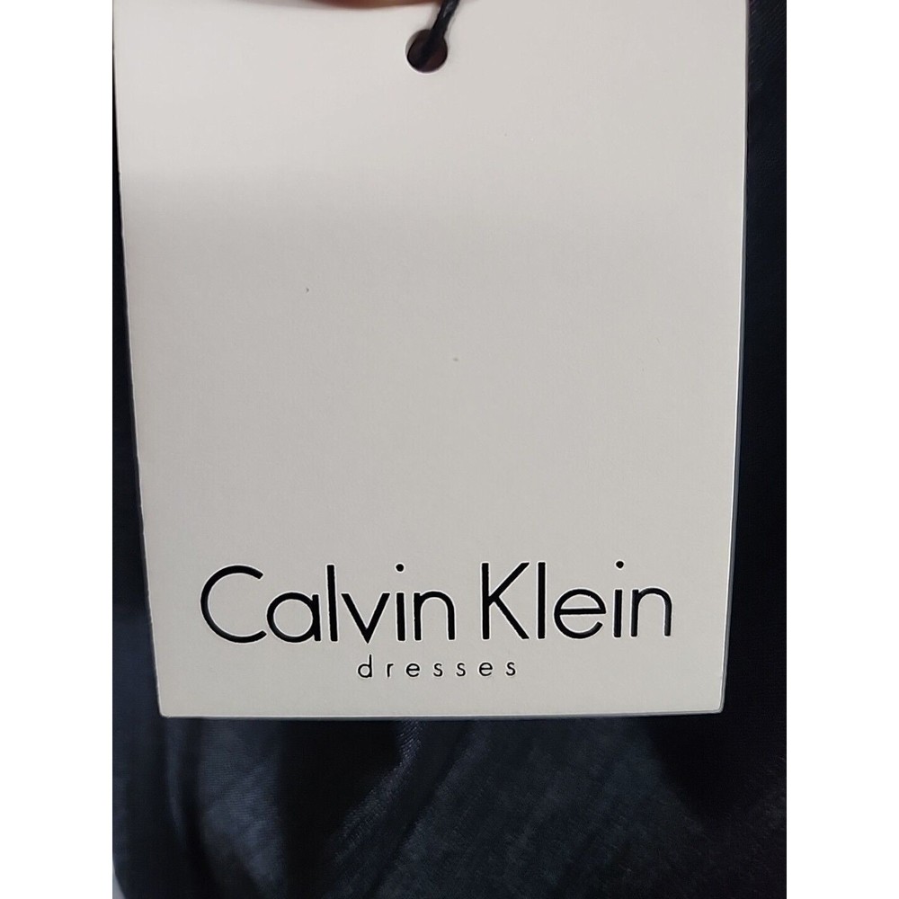 NEW Calvin Klein Sideburst Sheath Dress Blue Womens 10 "Free Shipping" - Picture 6 of 13